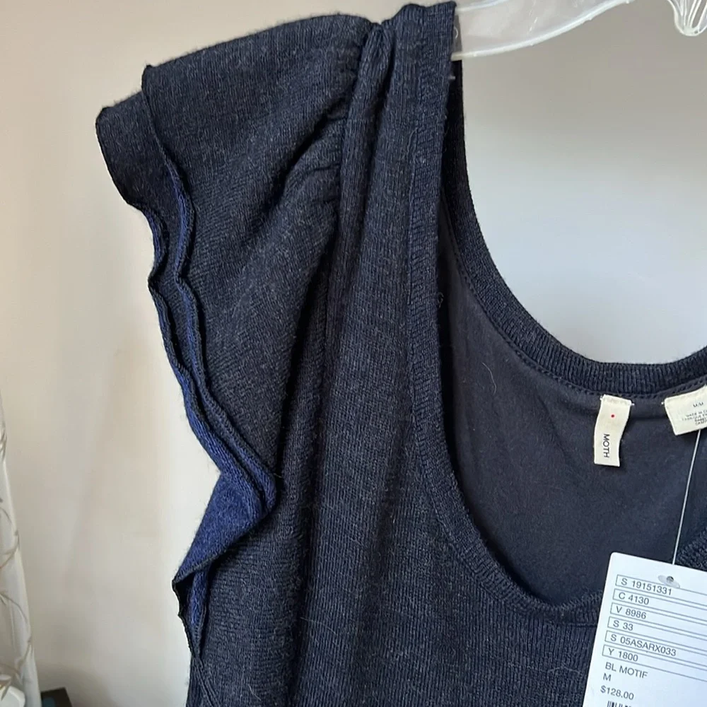 New Anthropology dress in size M and colors dark gray and two shades of blue - Picture 7 of 14